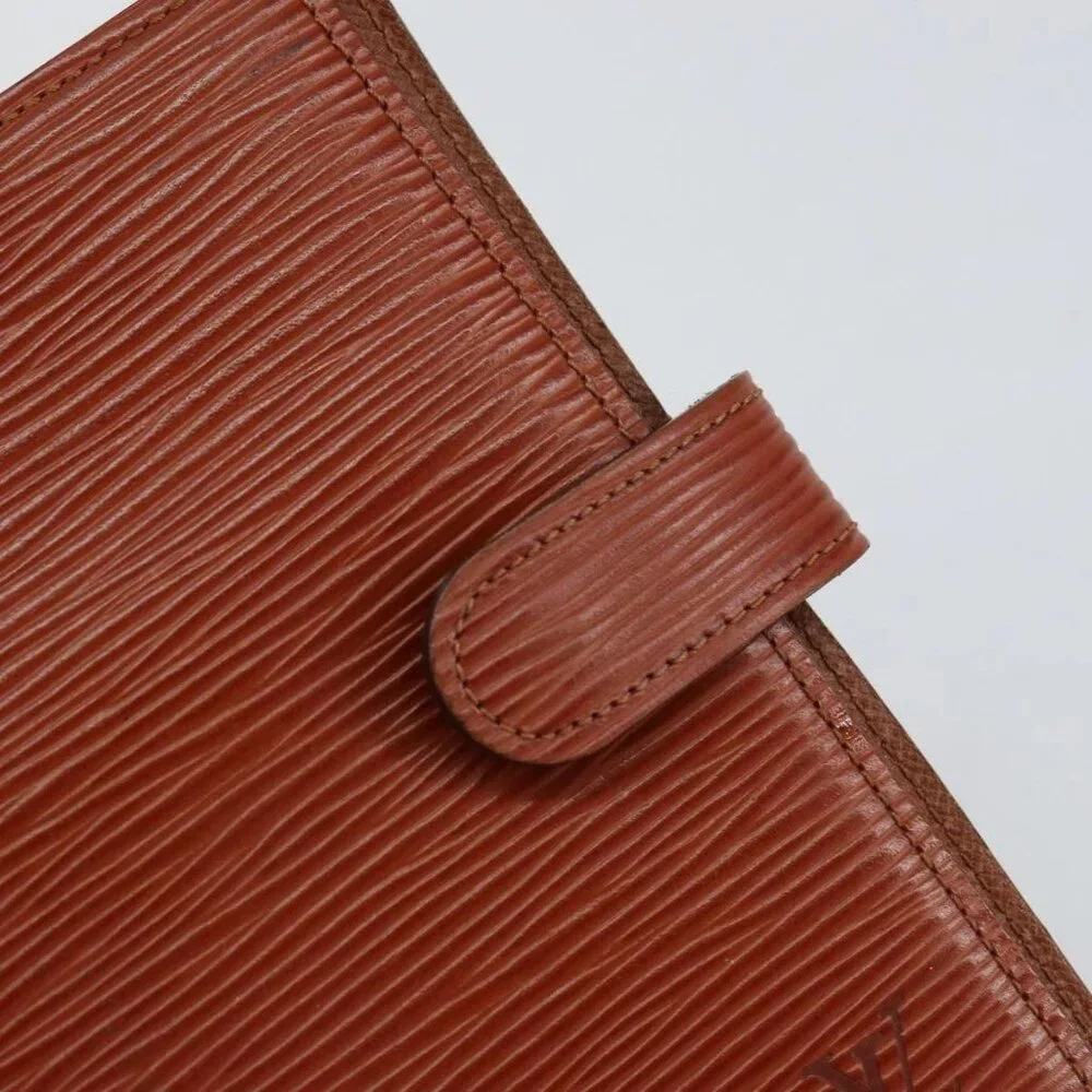 LOUIS VUITTON Epi Agenda PM Day Planner Cover Brown